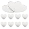 Heart Shaped Lenses Mirrors For Crafts Portable Tiles Small Sticker Vanity 2