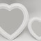 Cute HeartShaped Cosmetic Mirror Elegant Wall Decor For Girls Gift For Women Bedroom Living Room Mi 0
