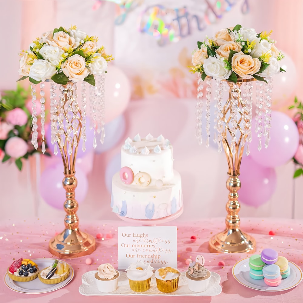 Silk Fake Flower Floral Bouquet Artificial Rose Ball For Wedding Table Decor And Birthday Party Arr 2