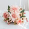 Artificial Flowers Silk Dahlia Rose Daisy Home Wreath Bonsai Wedding Bridal Bouquet For Festival Di 9