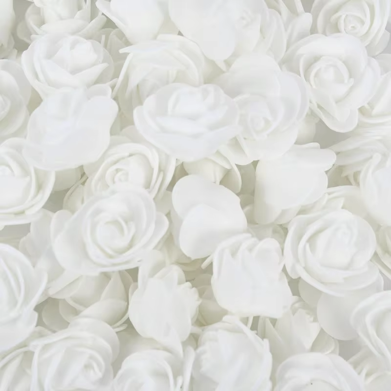 DIY Foam PE Rose Heads for Valentines Day Wedding Candy Box and Bride Accessory