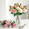 Artificial Silk Roses Big Beautiful Branch Vase Retro Wedding Decor Autumn Fake Flowers Home Room G 2
