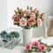 Artificial Silk Roses Big Beautiful Branch Vase Retro Wedding Decor Autumn Fake Flowers Home Room G 4