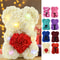 Artificial Rose Teddy Bear For Mothers Day Birthday Valentines Day Gifts Decorations 0