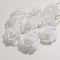 White PE Rose Artificial Flower Head DIY Bouquet Wedding Decoration Scrapbook Supplies With StemWhi 5