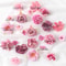 Artificial Rose Mixed Silk Flower Heads For Baby Shower Wedding Decor DIY Crafts 5