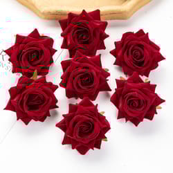 artificial roses for bridal accessories wedding valentines day home room decoration