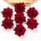 Artificial Red Roses For Bridal Accessories Wedding Valentines Day Home Room Decoration 0