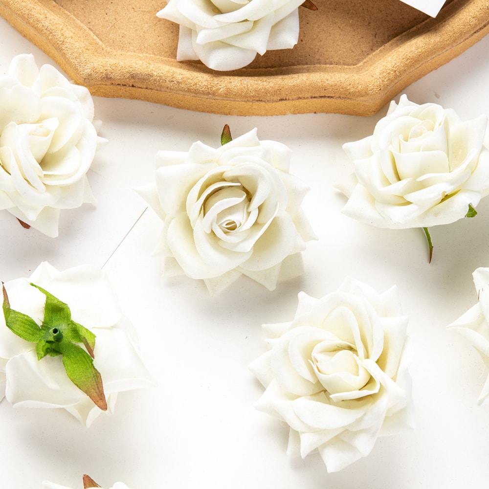 Artificial Red Roses For Bridal Accessories Wedding Valentines Day Home Room Decoration 3