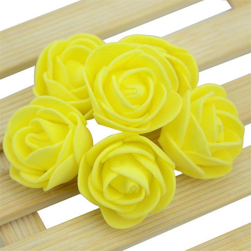 Mini Foam Roses Artificial Flower Heads Handmade DIY Wedding Home Decoration Party Supplies 8