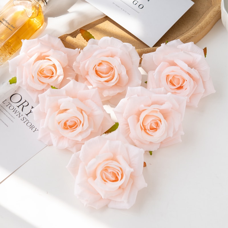 Fake Silk Artificial Flowers For Wedding Garden Scrapbook Rose Arch Home Decor Candy Box 5