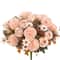 Artificial Silk Rose Flowers Wreaths Wedding Home Room Decoration Photography Props 2