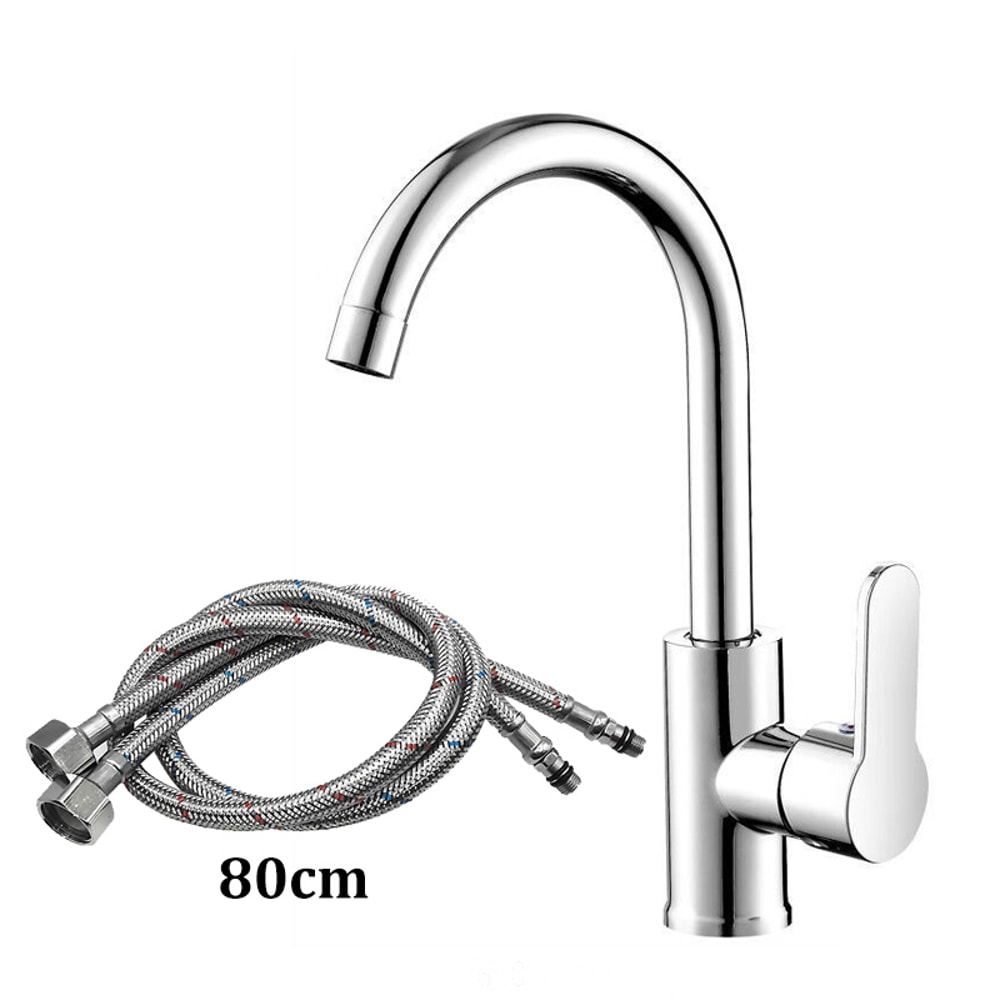 Stainless Steel Household Dishwashing Sink Kitchen Faucet Twoinone Hot And Cold Water Faucet 8