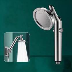 large water outlet handheld overhead shower head, dual purpose booster shower set elbow bathroom accessories