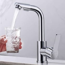 splash-proof rotatable basin faucet for kitchen and bathroom, dual-use hot and cold water faucet