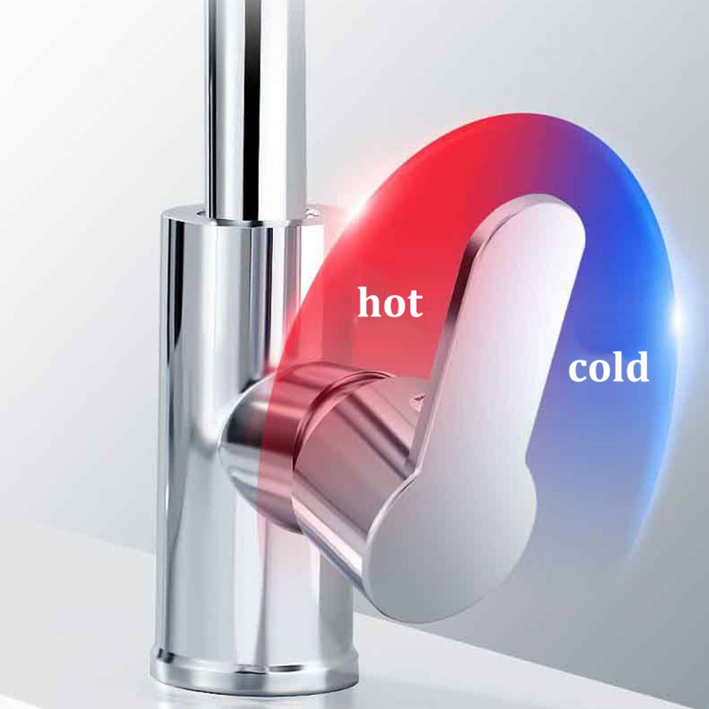Splashproof Rotatable Basin Faucet For Kitchen And Bathroom Dualuse Hot And Cold Water Faucet 1