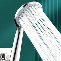 five-speed large water outlet shower head set adjustable high quality plastic sealed universal handheld bathroom shower