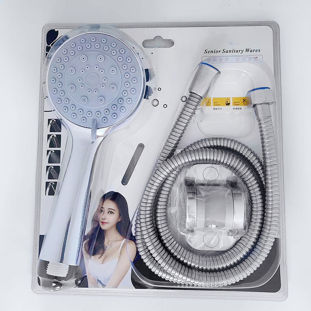 Fivespeed Large Water Outlet Shower Head Set Adjustable High Quality Plastic Sealed Universal Handh 7