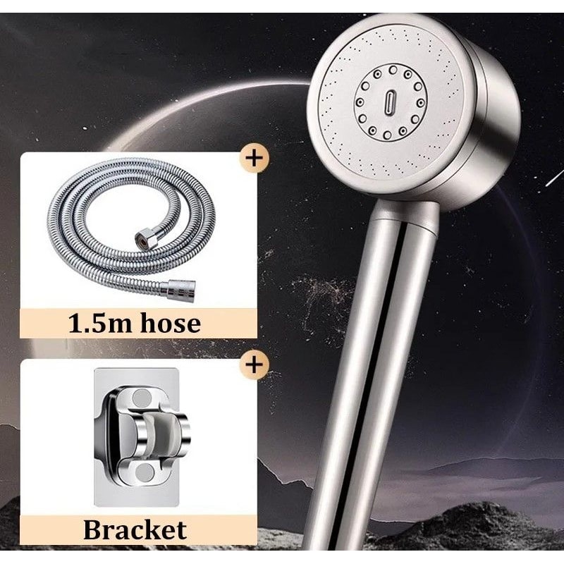 High Quality Stainless Steel Shower Head Set Boost Filter Large Water Volume Handheld Bathroom Show 7