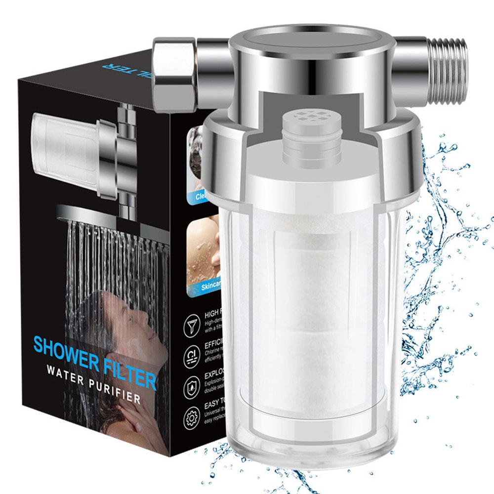 Universal Water Purifier Shower Head Removes Residual Chlorine Household Use Replaceable PP Cotton 6