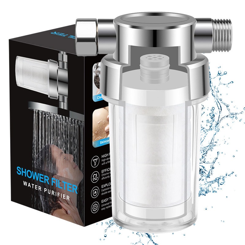 Universal Water Purifier Shower Head Removes Residual Chlorine Household Use Replaceable PP Cotton 6