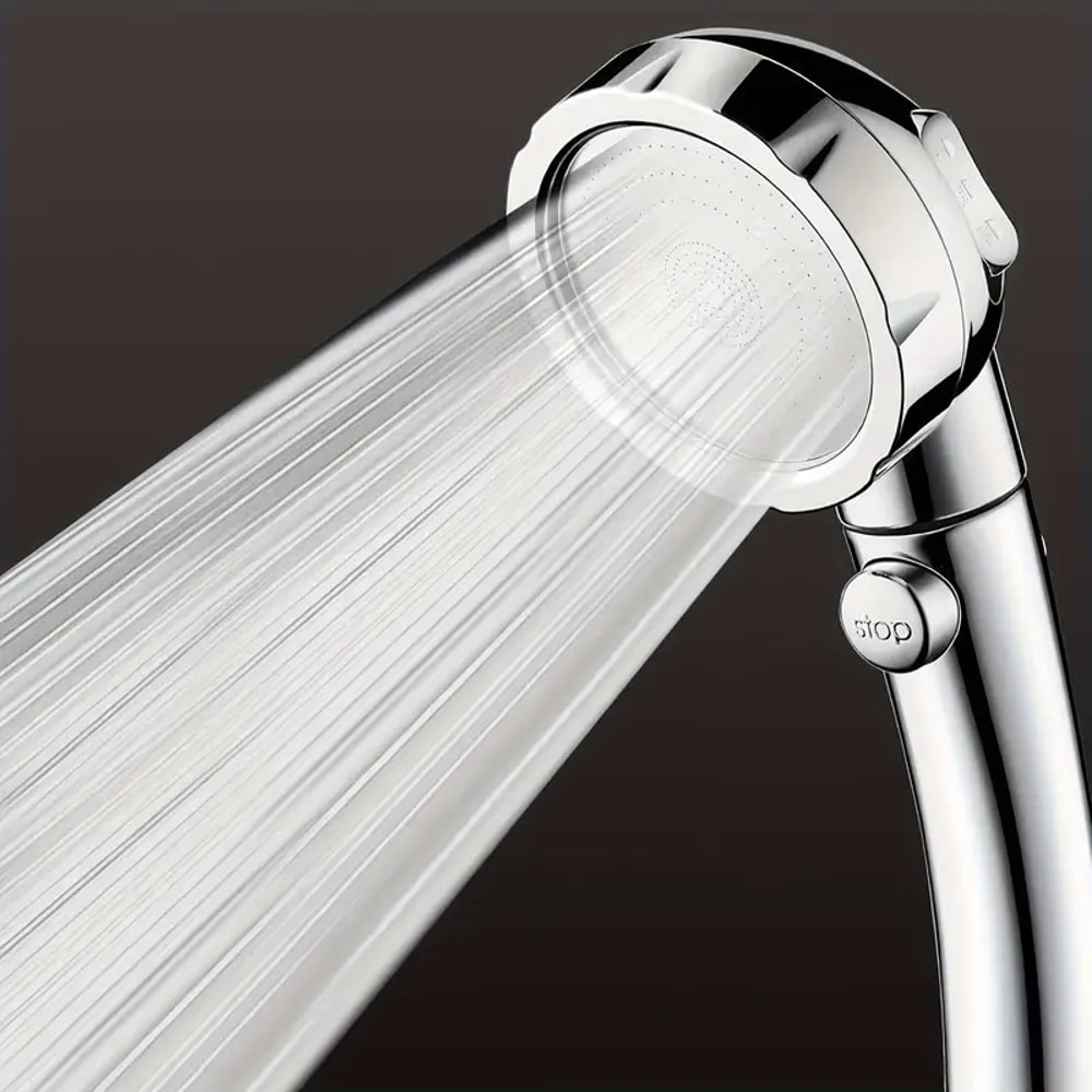 Silver Style Shower Booster For Home Showering And Bathing Pressurized Shower Head With Large Water 1