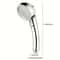 Silver Style Shower Booster For Home Showering And Bathing Pressurized Shower Head With Large Water 5