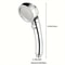 Silver Style Shower Booster For Home Showering And Bathing Pressurized Shower Head With Large Water 5