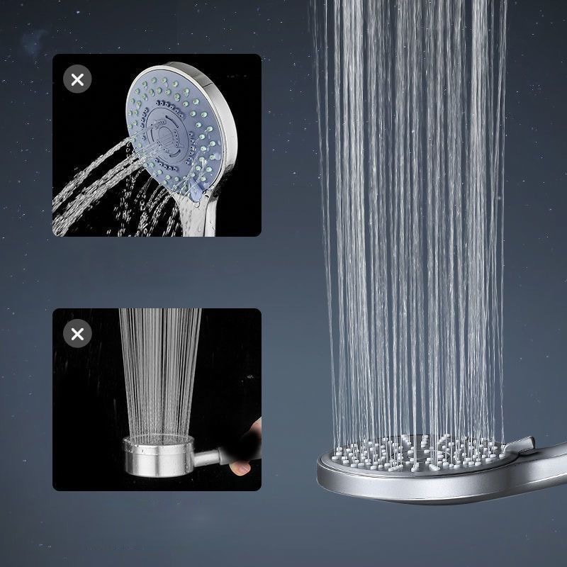 Large Water Volume 5speed Shower Head With Boost Function And Universal Filter Bathroom Set 4