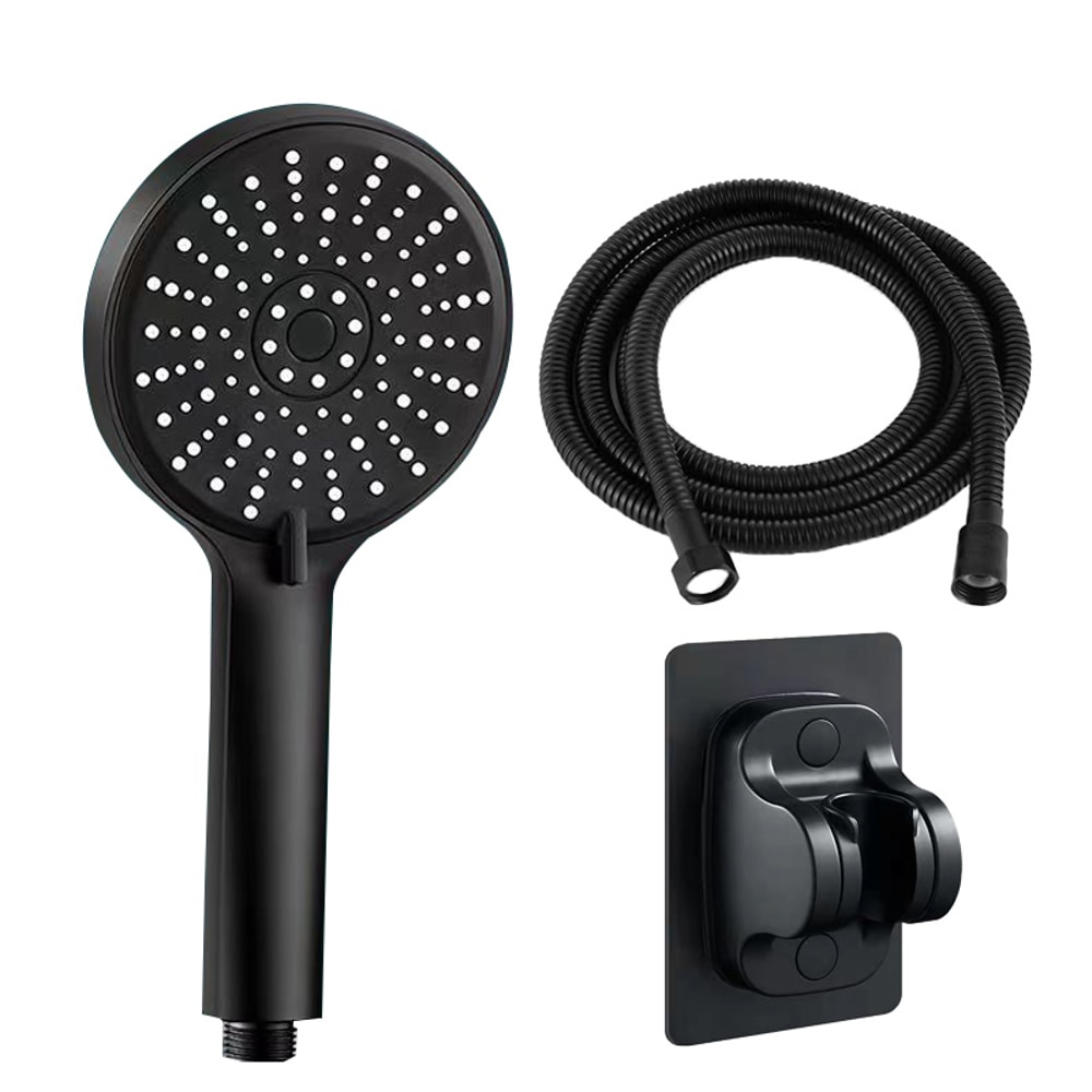 Large Water Volume 5speed Shower Head With Boost Function And Universal Filter Bathroom Set 8