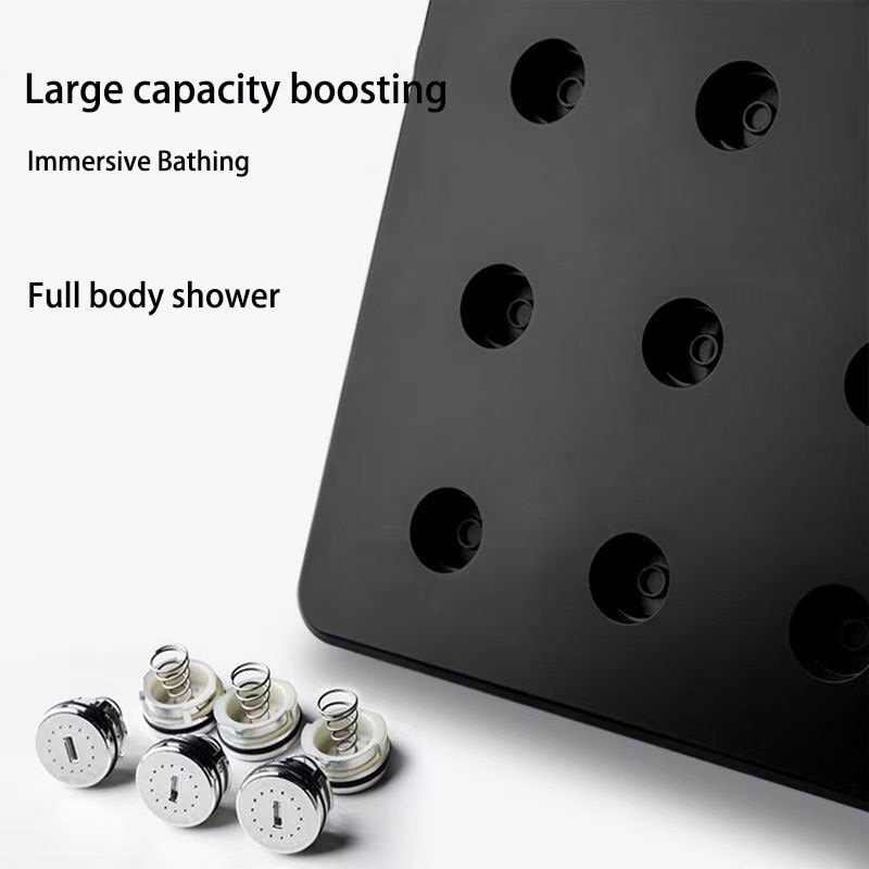Large Water High Pressure Shower Head Top Spray Small Waist Pressurized Bath Set 5