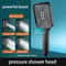 Large Outlet Pressurized Adjustable Square Shower Head Household Bath Rain Shower Head Set With Wat 1