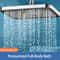 Adjustable Pressurized Shower Head Large Panel Top Spray Universal Bathroom Set 2