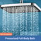 Adjustable Pressurized Shower Head Large Panel Top Spray Universal Bathroom Set 2