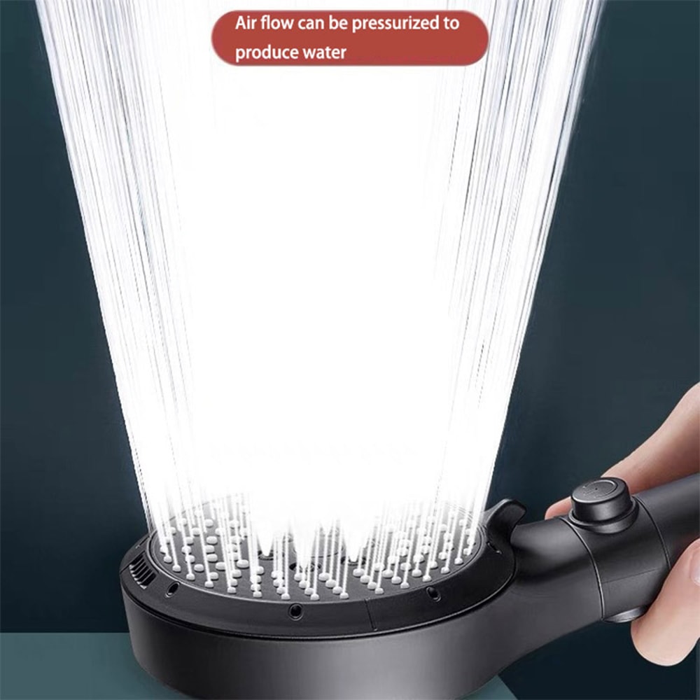Multifunctional SixSpeed Shower Head Enhanced Booster Adjustable Shower Head For Household Bathroom 1