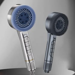 adjustable four-speed handheld shower head with water heater booster and bathroom bracket set