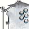 Stainless Steel Overhead Showerhead Wall Mounted Set With Extension Arm 3