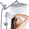 Stainless Steel Overhead Showerhead Wall Mounted Set With Extension Arm 6
