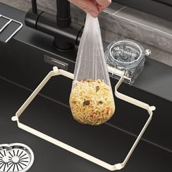 kitchen sink drain net rack with sucker prevents leftovers and waste blocking in dishwashing pool