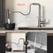 Multifunctional Stainless Steel Kitchen Faucet Pullout Hot And Cold Rotatable Sink Splashproof Hous 2