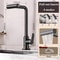 Multifunctional Stainless Steel Kitchen Faucet Pullout Hot And Cold Rotatable Sink Splashproof Hous 8