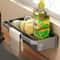 Wallmounted Sink Rack Faucet Storage Rack Adjustable Holefree Drain Tray Kitchen Sponge Storage She 2