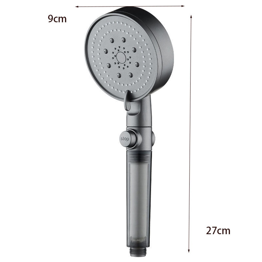 HighPressure FiveSpeed Shower Head With PP Cotton Filter For Bathroom Home Use 5