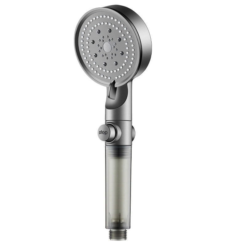 HighPressure FiveSpeed Shower Head With PP Cotton Filter For Bathroom Home Use 7