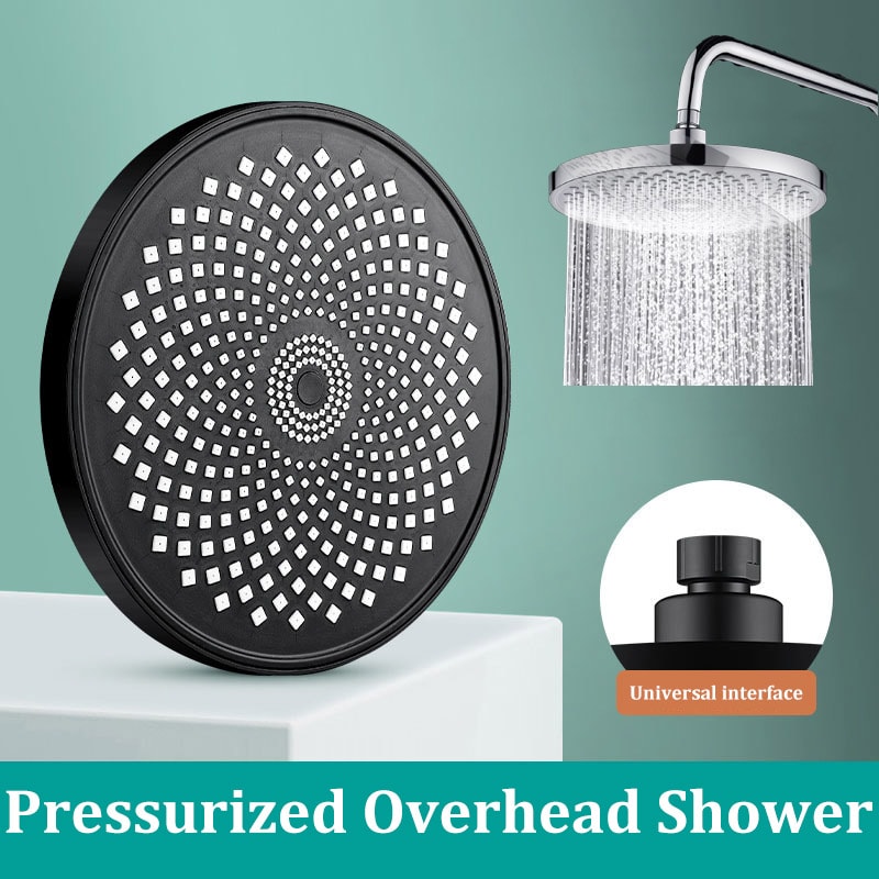 Round Top Spray Booster Shower Head Large Size For Full Body Hotel Shower And Home Bathroom With Un 7