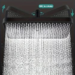 large water outlet pressurized shower head water heater with top spray panel