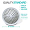 Fully Electroplated Round Booster Shower Head Bathroom Set With Extension Shower Rod For Home Use 4