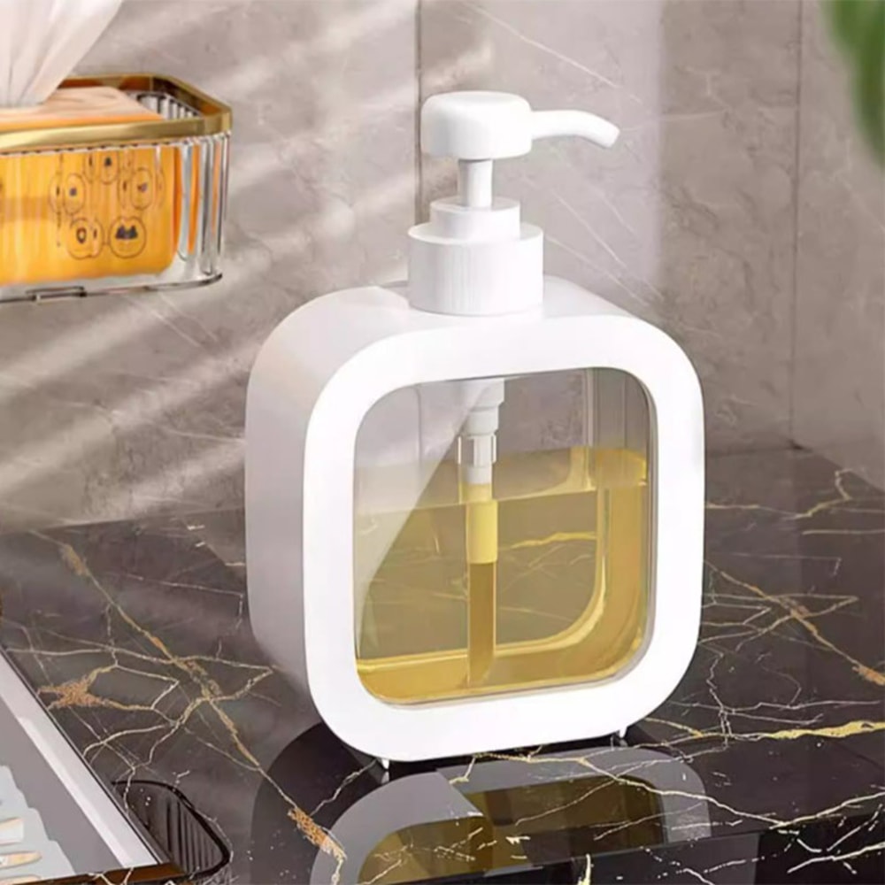 Visual Transparent Soap Dispenser Bottle Plastic Push Lotion Bottle Travel Bathroom Empty Bottle 5