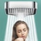 Silver Booster Shower Head Square Button Adjustable Shower Head Thickened Water Outlet Set For Ulti 0