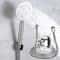 Booster Shower Head Handheld Set Stainless Steel Silicone Water Outlet Round Square 1
